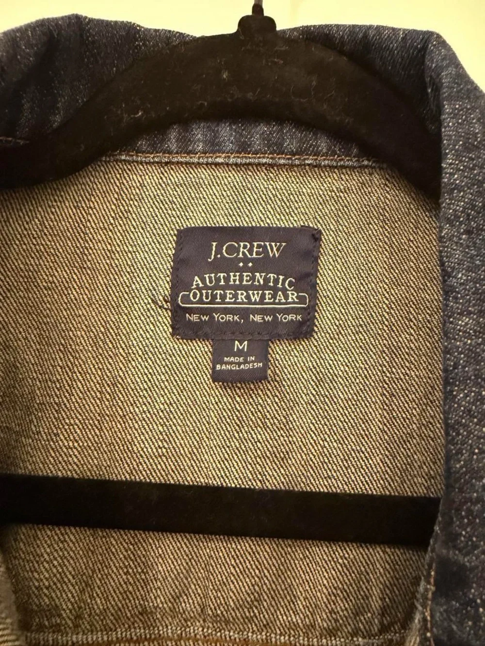 J Crew Men's Dark Blue Denim Jacket